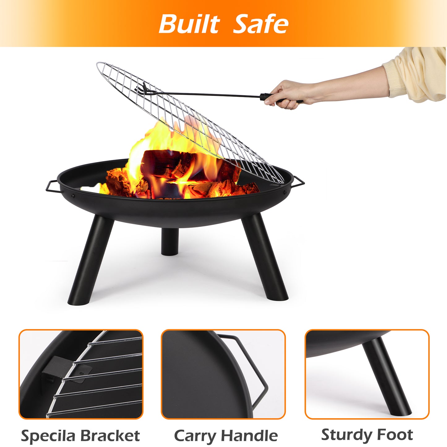 3 in 1 Portable Garden Fire Pit