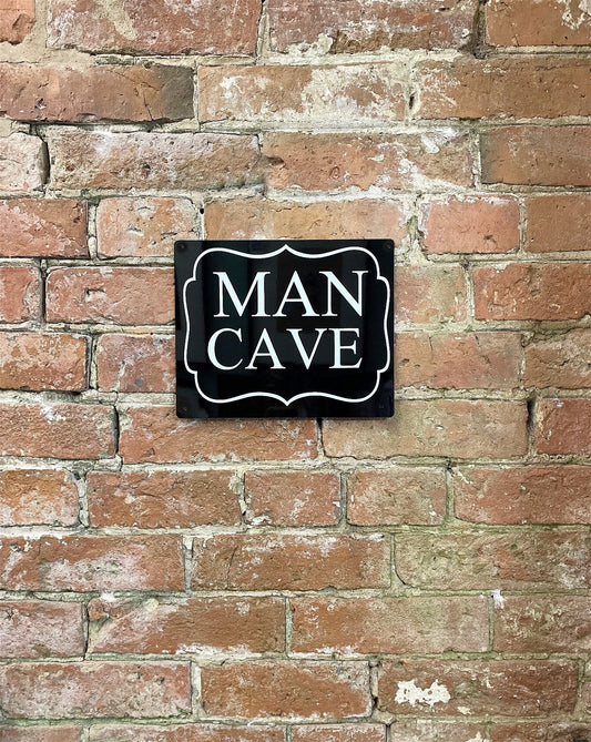 Metal Art Wall/Door Sign. - Man Cave
