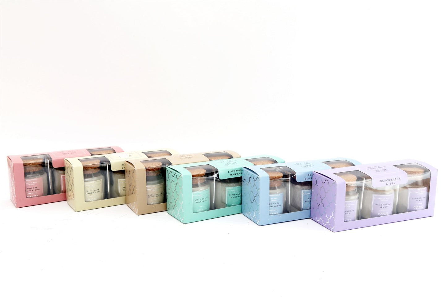 Six Sets of Trio Candle Gift Box