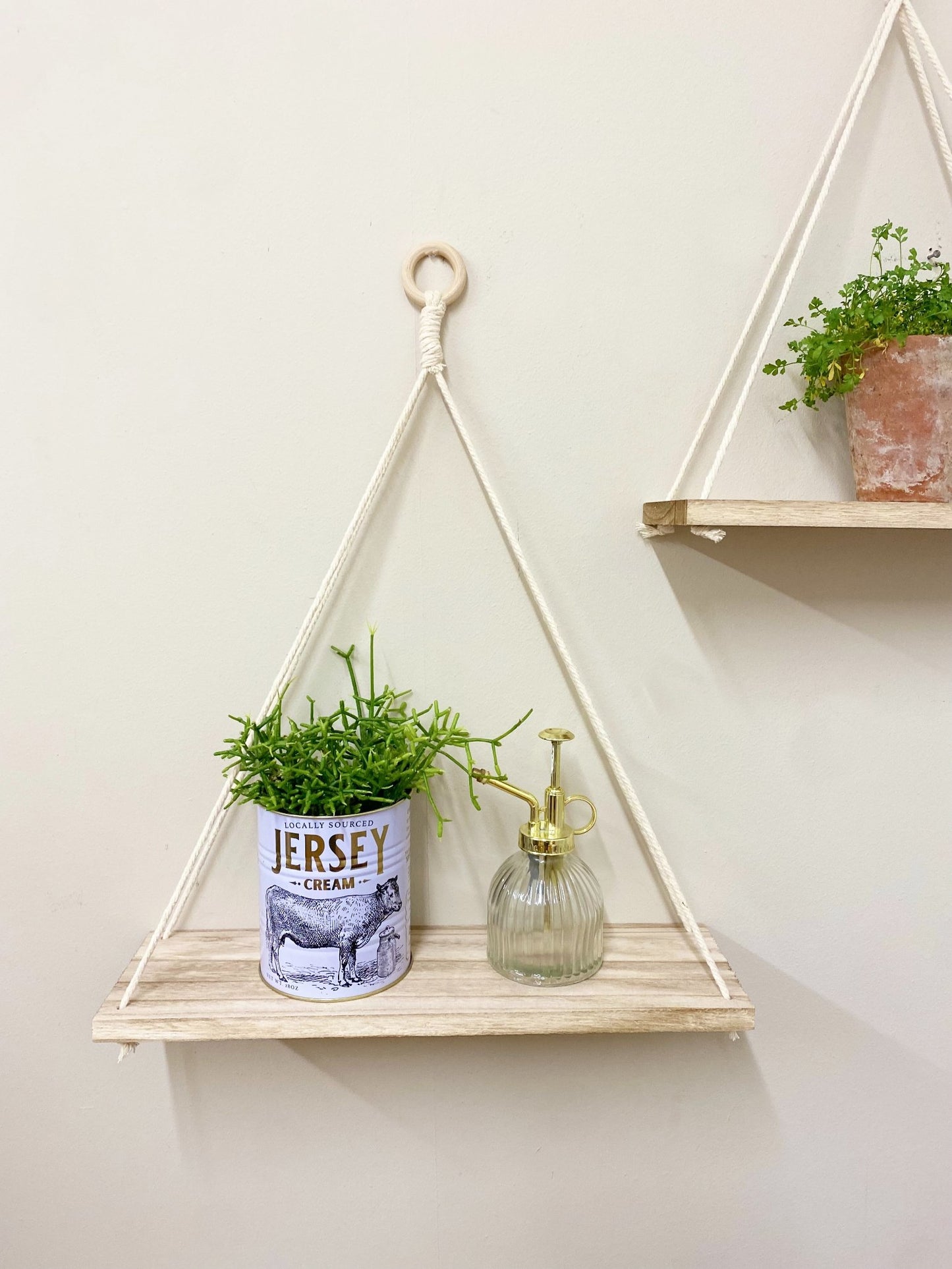 Set of Two Hanging Wall Shelves