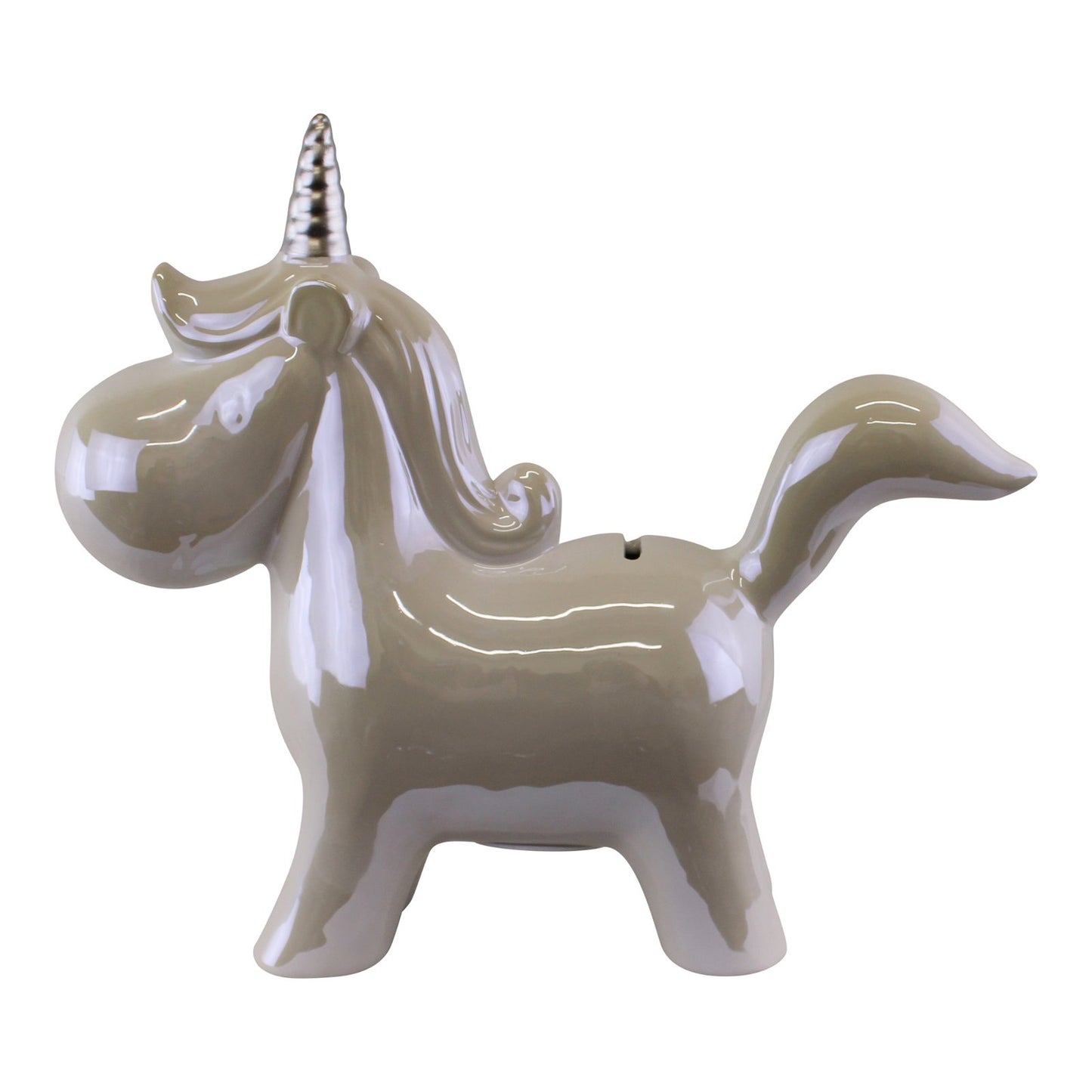 Pearlised Ceramic Unicorn Money Box