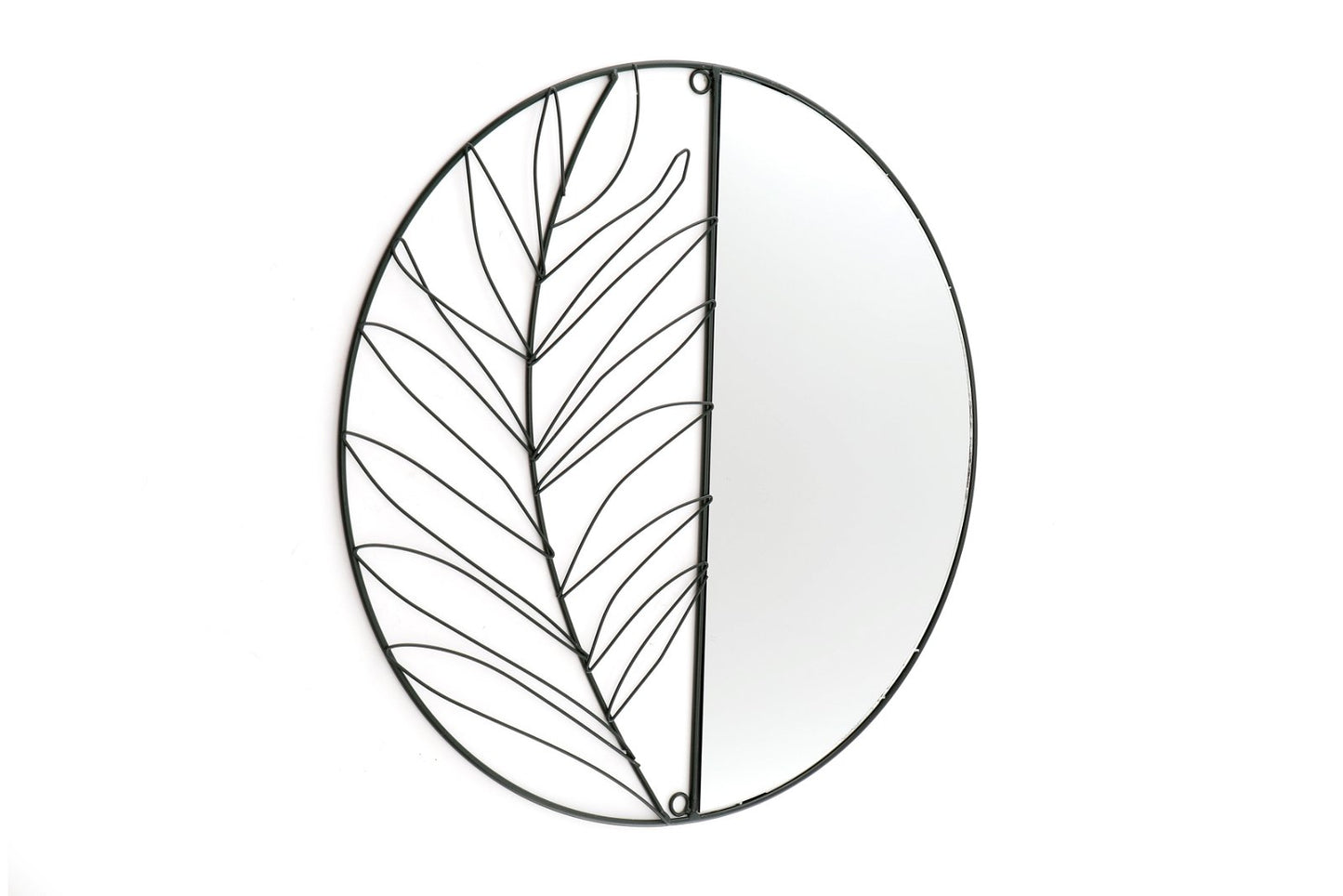 Synergy Metal Wall Leaf Mirror 50cm